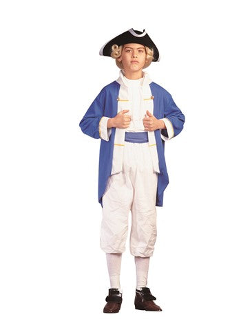 Child's Colonial Blue Captain Costume | Costume-Shop.com