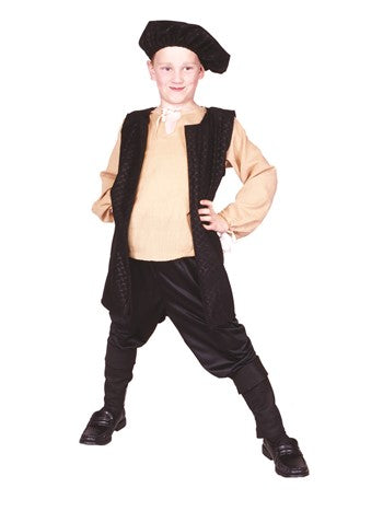 Renaissance Boy Costume with Vest | Costume-Shop.com