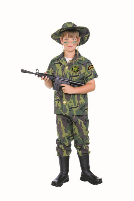 90366 Jungle Commando Army Costume Child