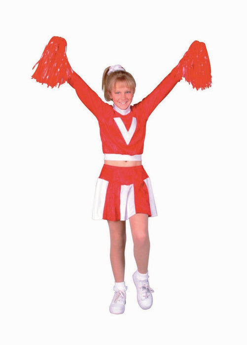 91135 Girls Cheerleader Red Child Costume