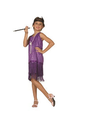 Sequin Gold Flapper Girl Costume | Costume-Shop.com - 91148-BK-L - image 4