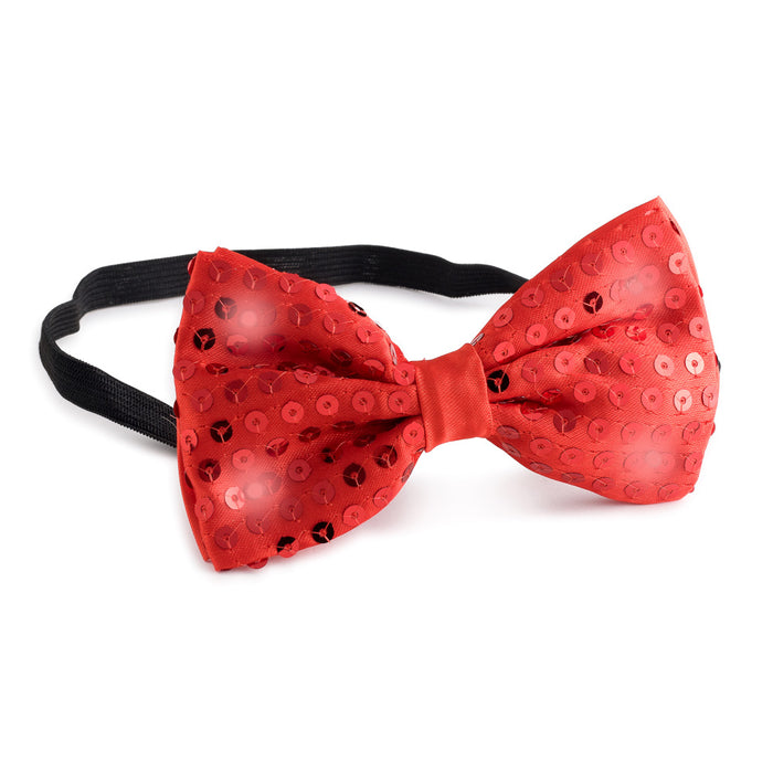 Fashion Sequin Bow Tie with LED Flashing Lights