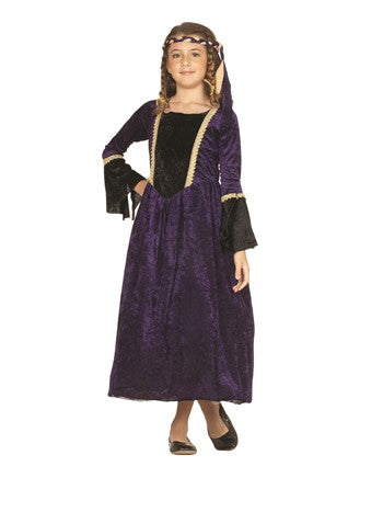 Renaissance Girl purple dressL