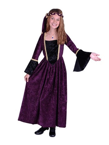 Renaissance Girl purple dressL