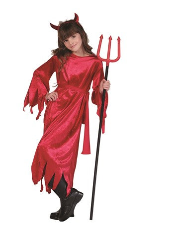 Devil Girl Costume with Sequin Horns | Costume-Shop.com - Large - image 1
