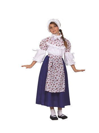 Colonial Girl Costume (Ivory/Blue, 12-14) | Costume-Shop.com - Large - image 1