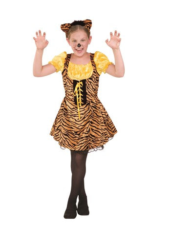 Sassy Tiger Girl Dress w/EarsL