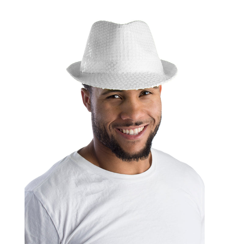 Sequined Fedora Hat - Lime Green - image 9