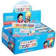 12 Face Paint Crayons – Full Case
