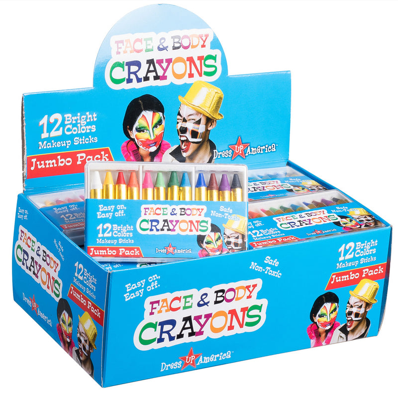 12 Face Paint Crayons – Full Case