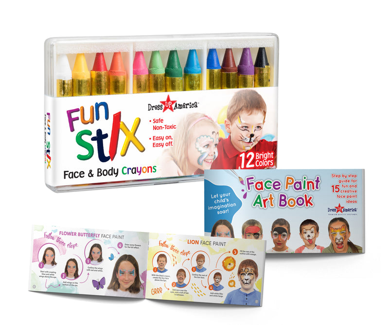12 Face Paint Crayons | Costume-Shop.com
