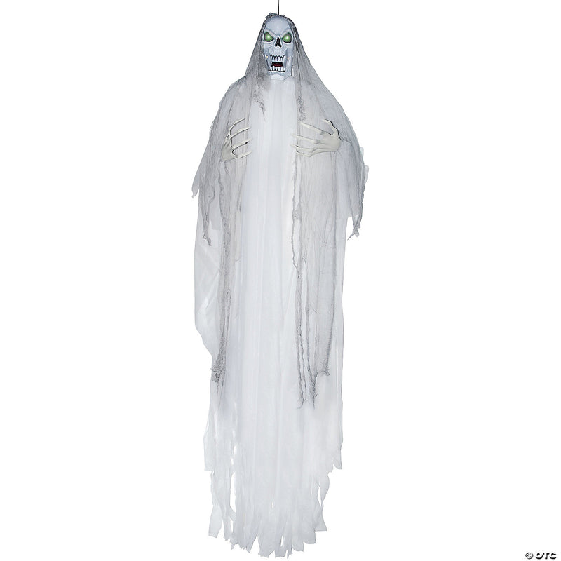 95" Talking Ghostly Grim Reaper Animated Prop - image 1
