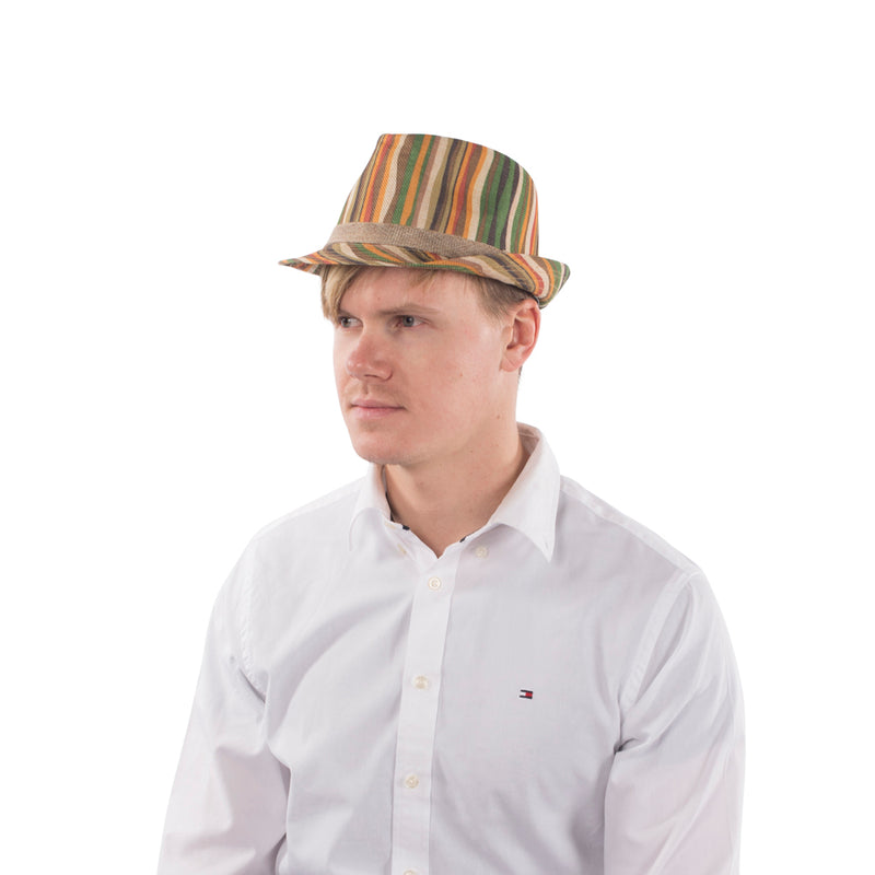 Vibrant Green Rainbow Fedora | Costume-Shop.com - Green - image 2