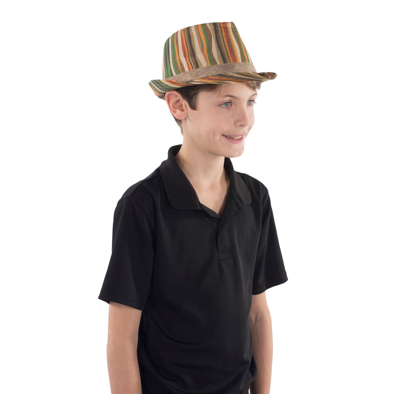Vibrant Green Rainbow Fedora | Costume-Shop.com - Green - image 1