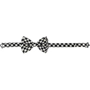 Black & White Checkered Bow Tie - image 2