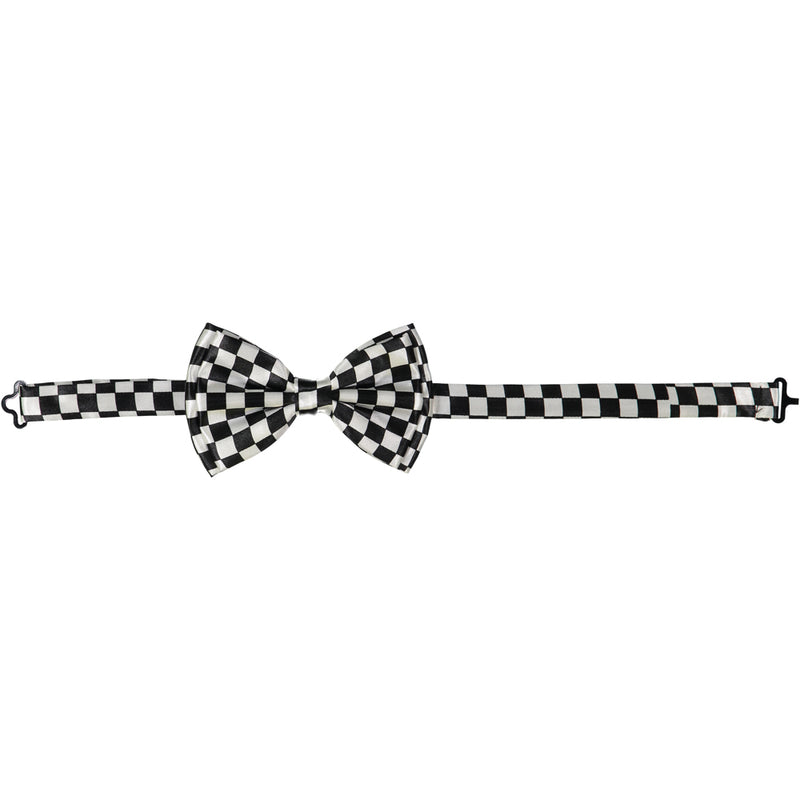 Black & White Checkered Bow Tie - image 2