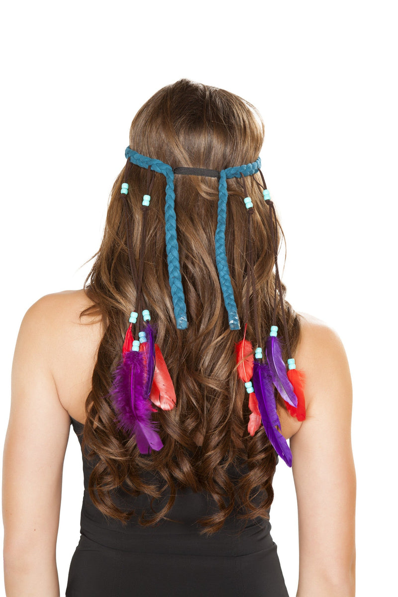 Turquoise Indian Headband | Costume-Shop.com - Turquoise / O/S - image 1
