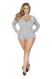 Comfy Sweater Romper | Costume-Shop.com - Grey / L/XL - image 11