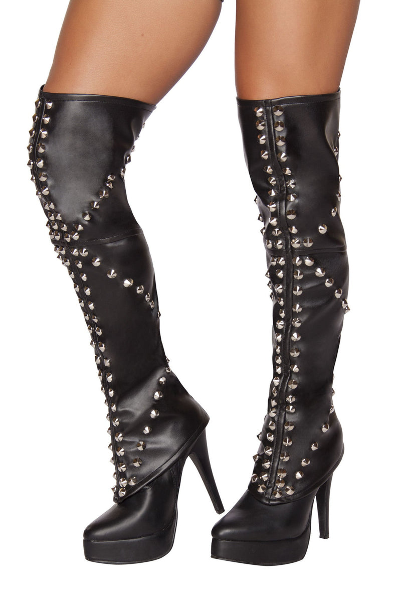 Spike Studded Leggings | Costume-Shop.com - As Shown / O/S - image 1