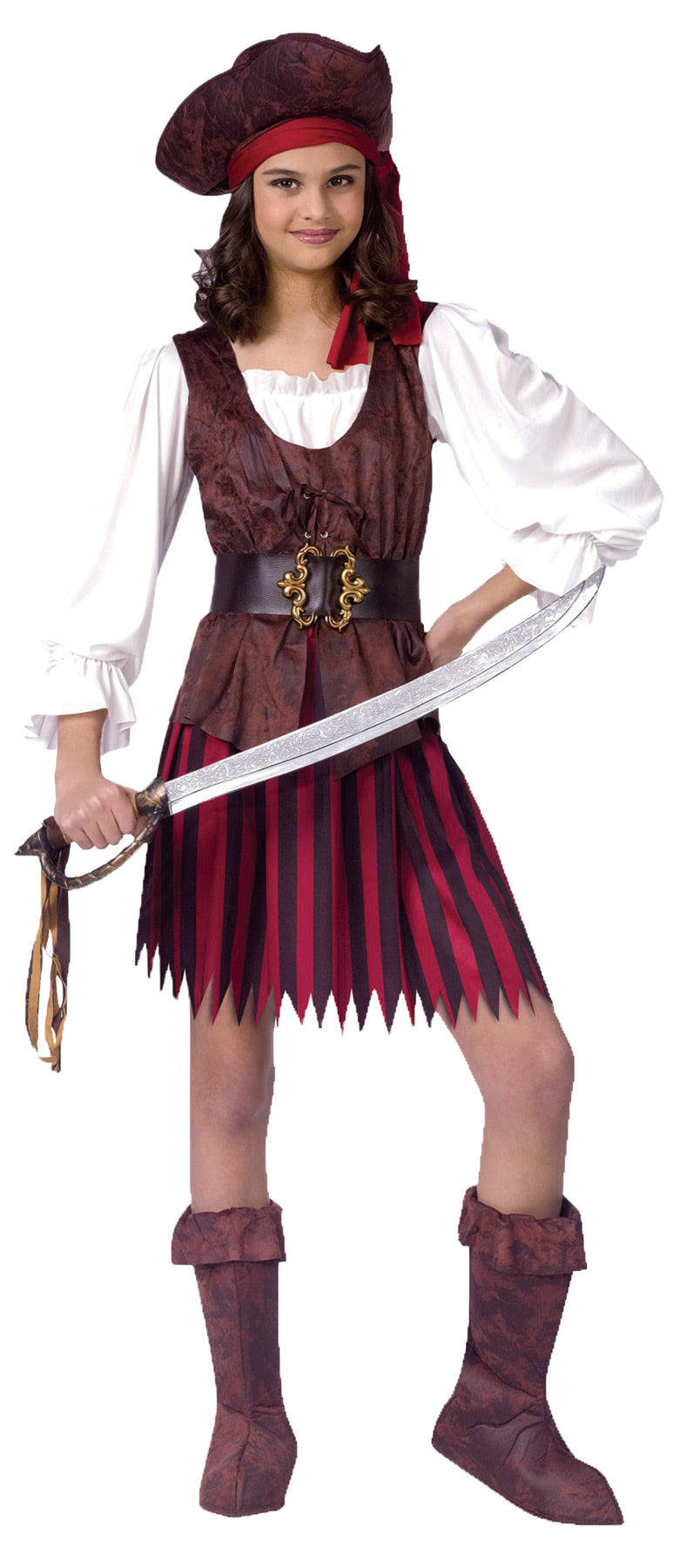 High Seas Buccaneer Girl Costume - Large - image 1