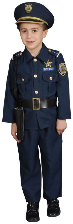 Junior Police Officer Toddler Costume - 3T-4T - image 1