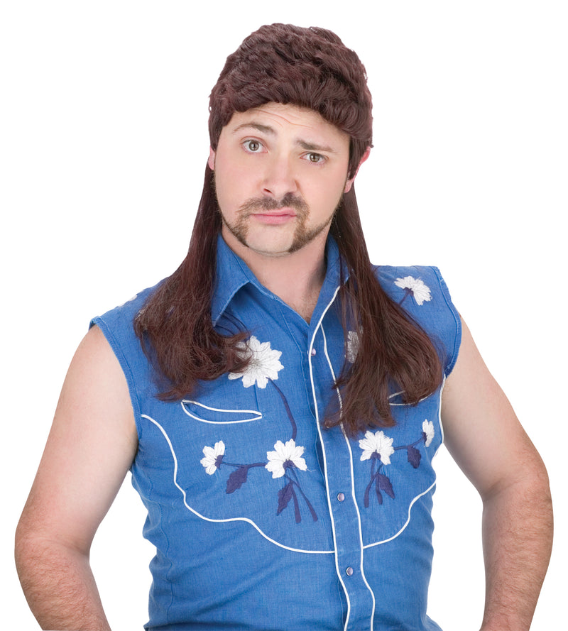 Classic Brown Mullet Wig - MEDIUM - image 1