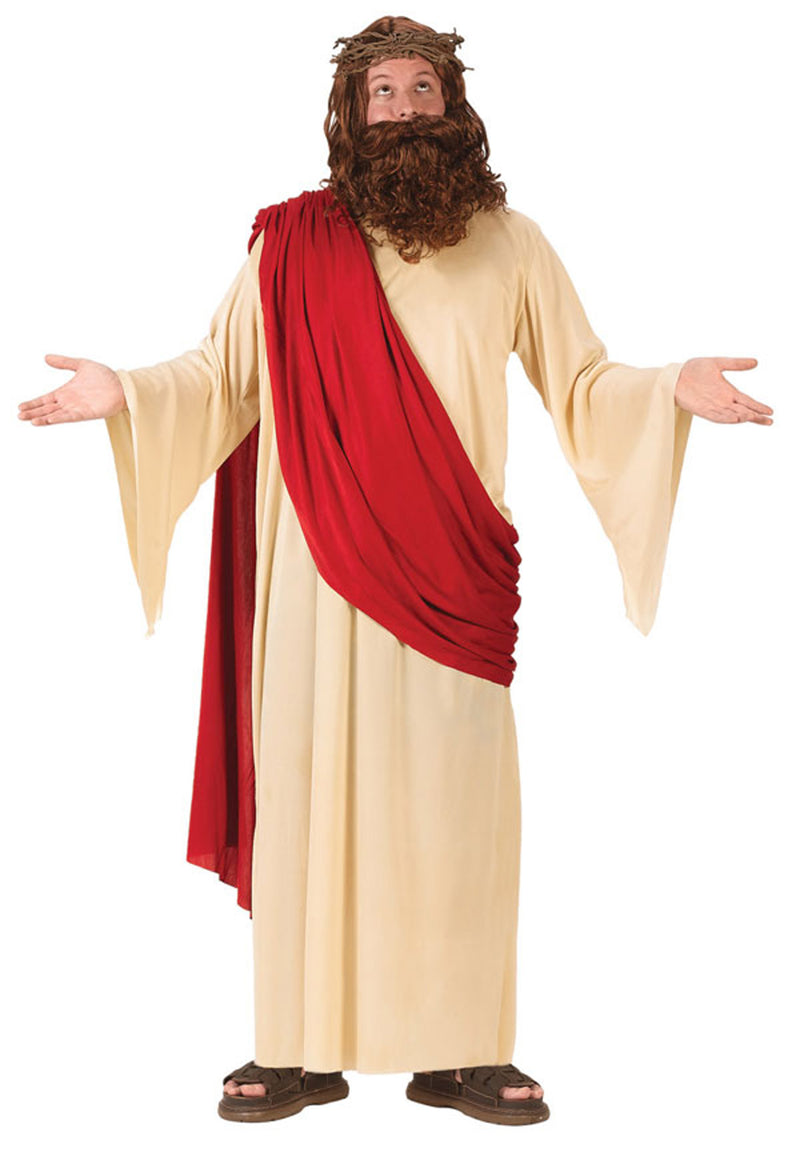 Divine Messiah Costume with Wig & Beard - One Size Fits Most - image 1
