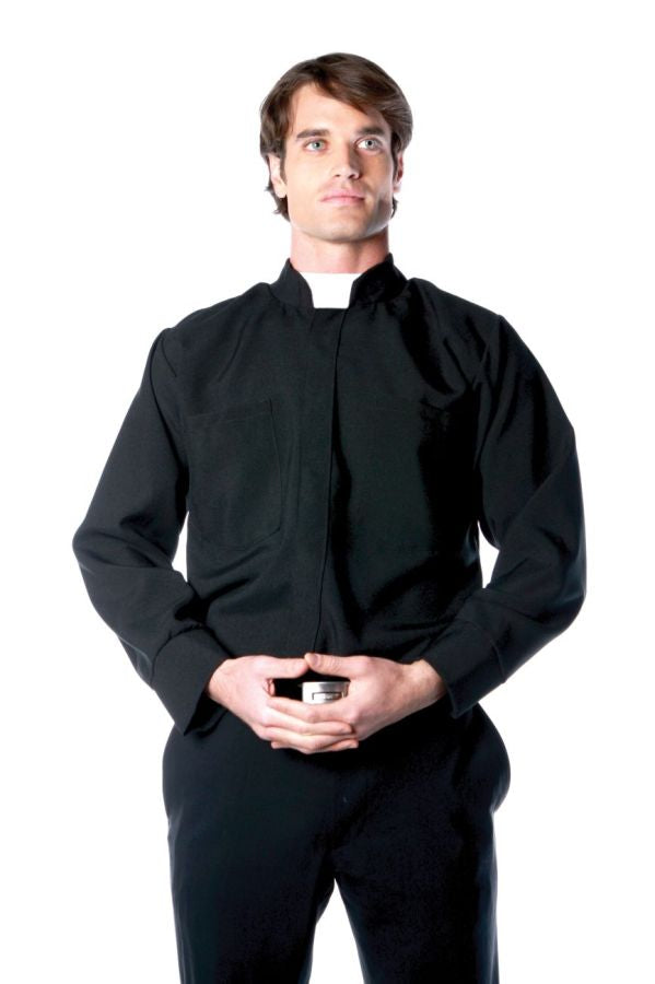 Classic Clerical Priest Shirt - One Size Fits Most - image 1