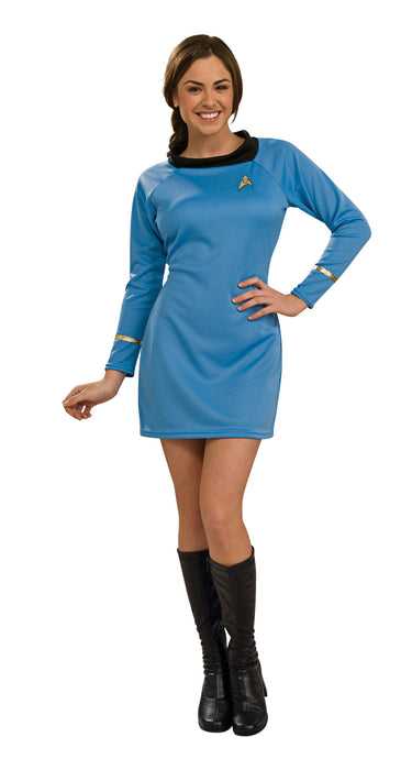 Star Trek Classic Blue Dress Costume - Explore New Frontiers in Style! 🌌🔬