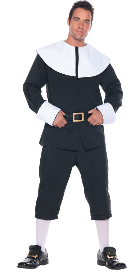 Traditional Pilgrim Man Costume - One Size Fits Most - image 1