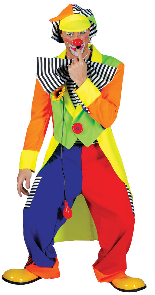 Spanky Stripes Costume Clown - Large 46-48 - image 1