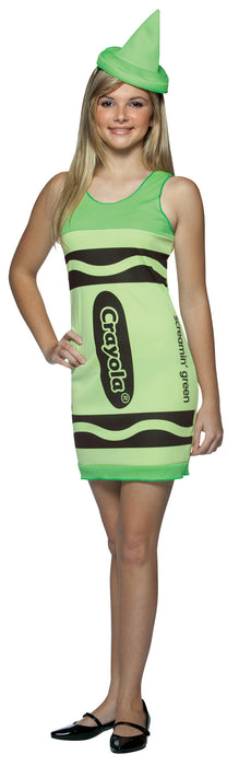 Teen Green Crayola Tank Costume