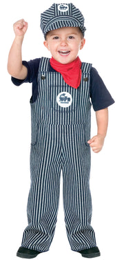 Tiny Train Engineer Outfit - TODDLER 2T - image 2