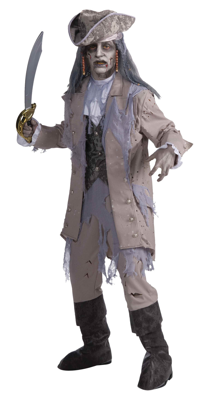 Zombie Pirate Haunt Costume - MEN 42-44 - image 1