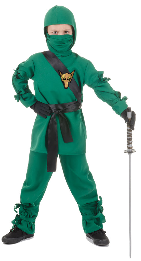Ninja Costume Green | Costume-Shop.com - BLACK / BOYS 7-8 - image 1