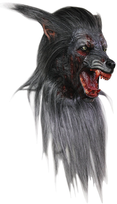 Black Wolf Costume Latex Mask