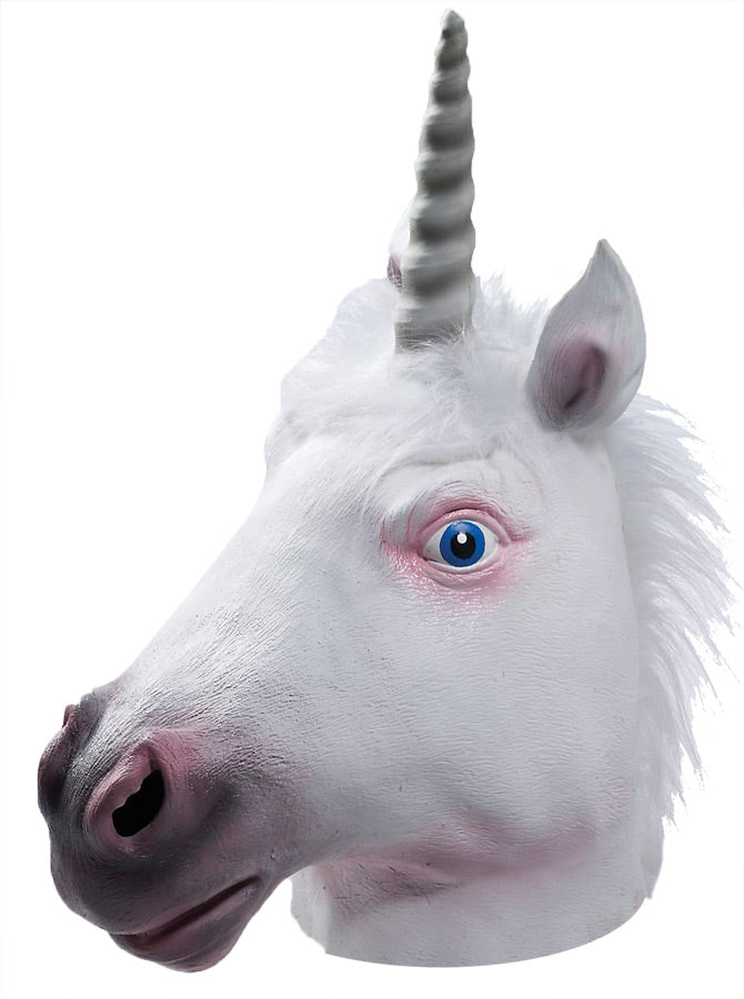 Unicorn Latex Mask - One Size Fits Most - image 1