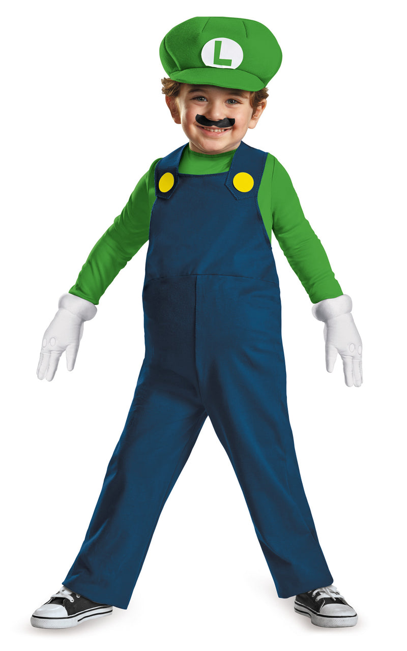 Little Luigi Adventure Costume - Toddler 3T-4T - image 1