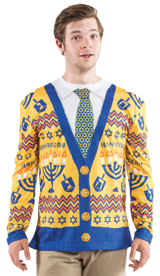 Festive Hanukkah Fun Sweater | Costume-shop.com - LARGE - image 1