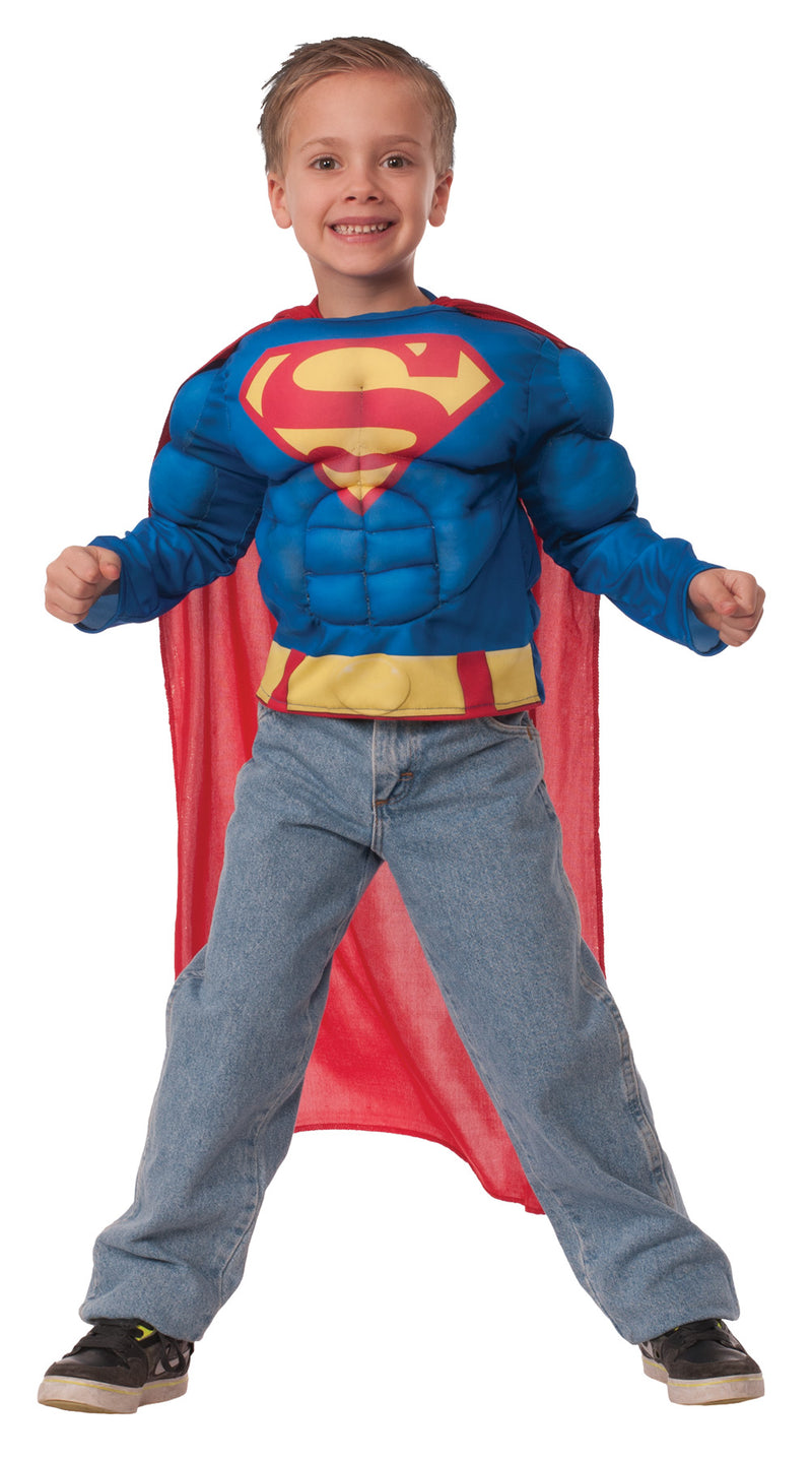 Superman Child Muscle Costume | Costume-Shop.com - Small 4-6 - image 1