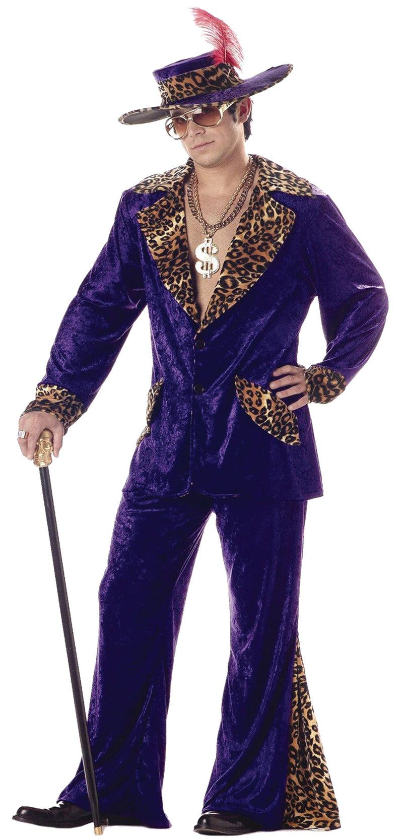 Purple Pimp Costume - Large - image 1