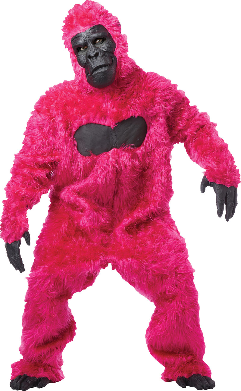 Playful Pink Gorilla Suit - One Size Fits Most - image 1
