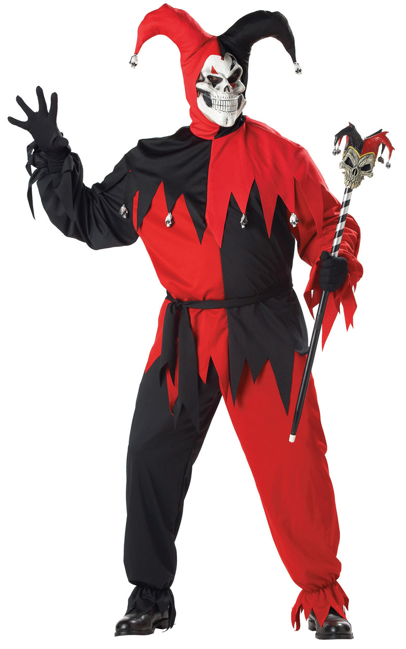 Sinister Jester Costume Deluxe - XL 48-52 Chest - image 1