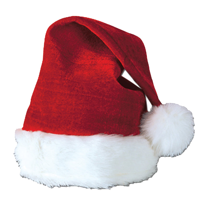 Santa Hat Velvet Plush Trim | Costume-Shop.com - image 1