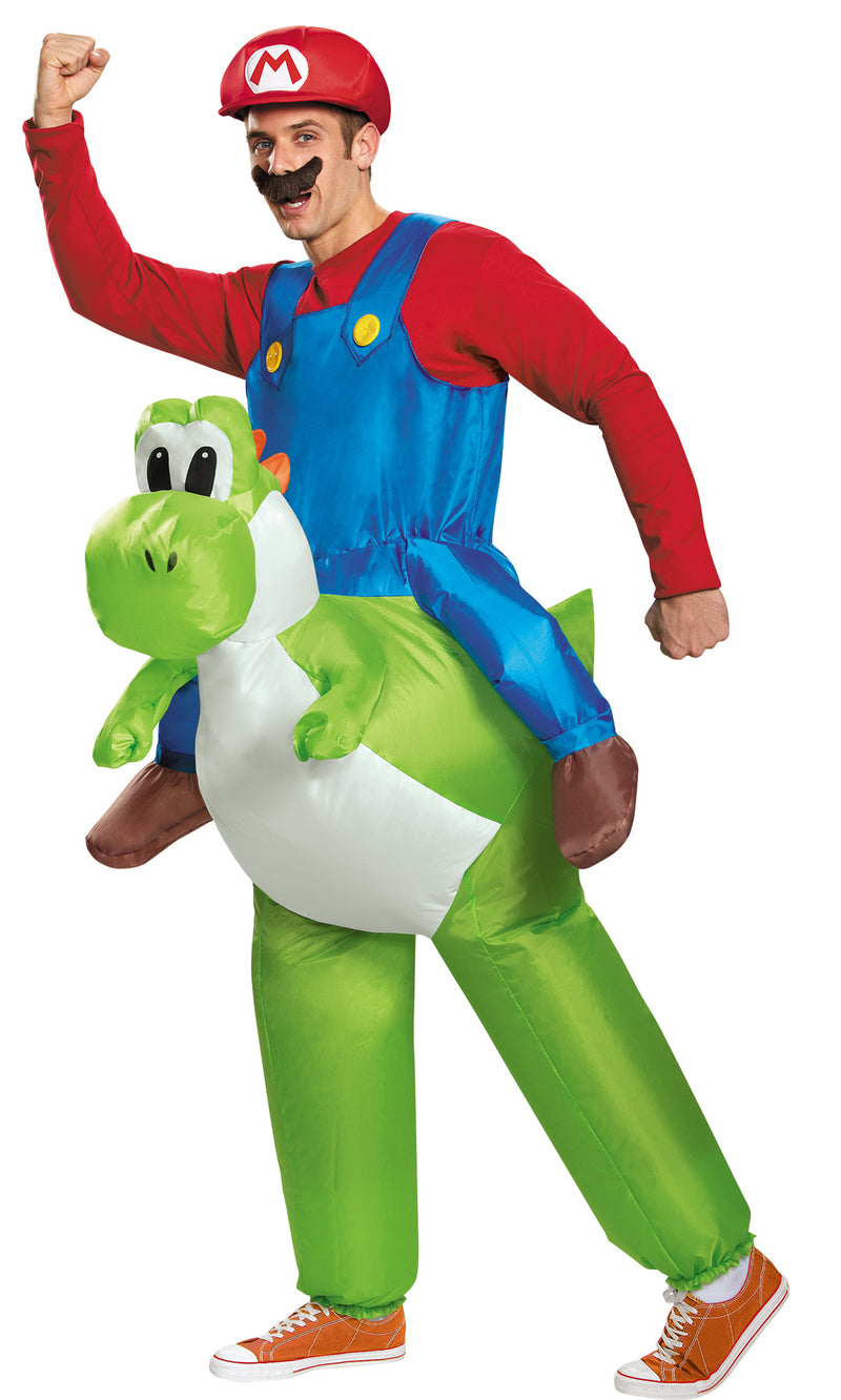 Mario Riding Yoshi Inflatable Ride | Costume-Shop.com