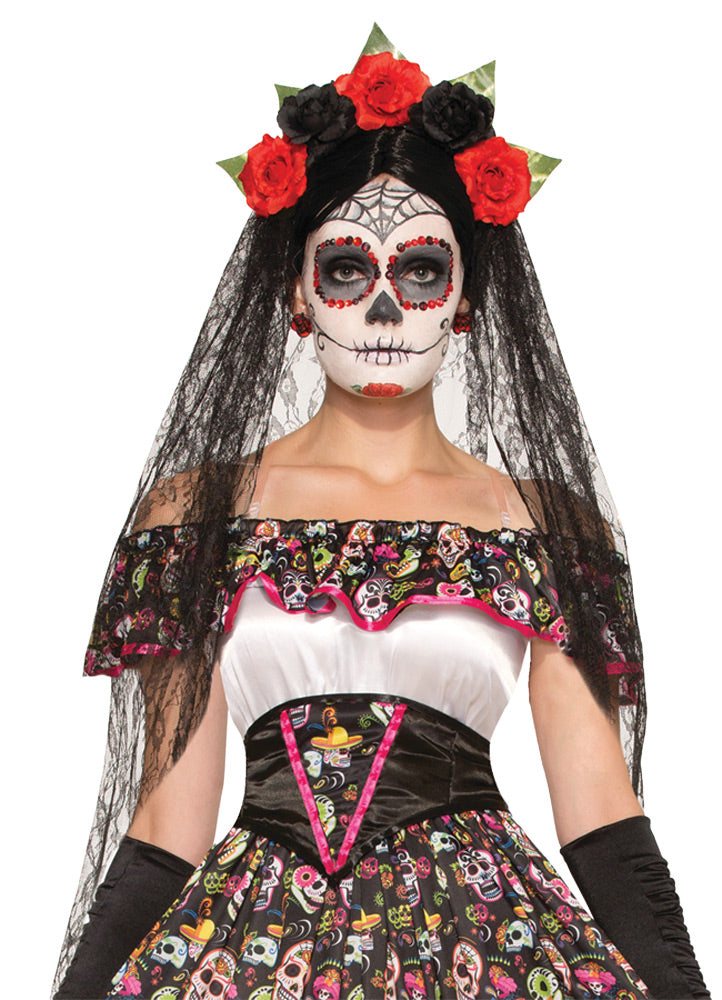Day Of Dead Veil | Costume-Shop.com - image 1