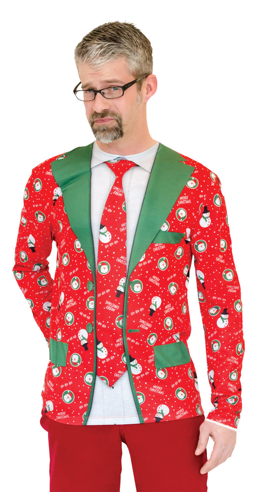 Ugly Christmas Suit Shirt - Medium - image 1