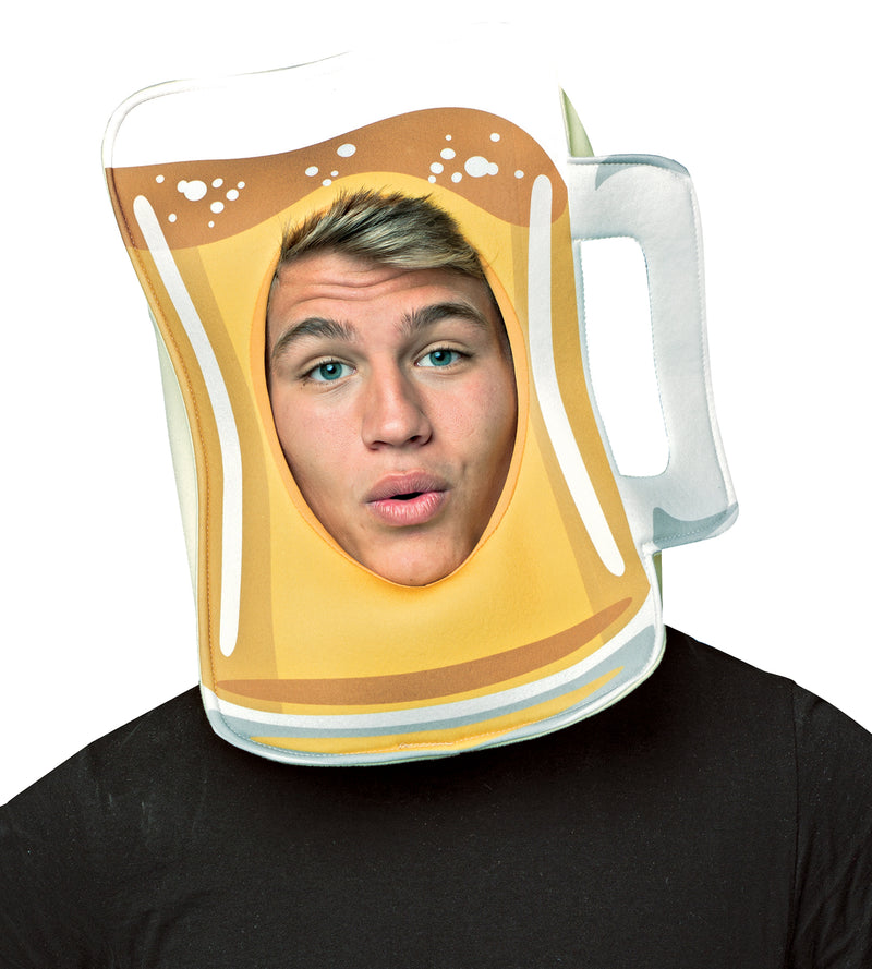 Beer Mug Open Face Mask - One Size Fits Most - image 1