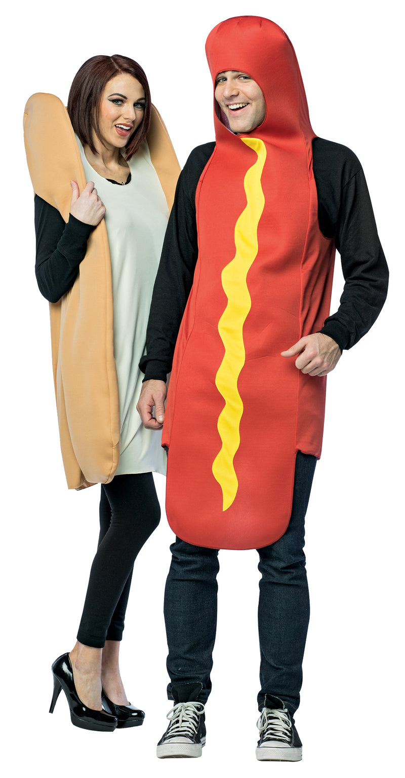 Perfect Pair Hot Dog and Bun | Costume-Shop.com - One Size Fits Most - image 1
