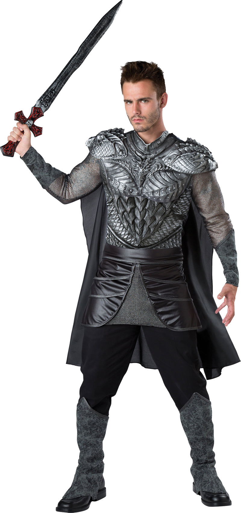 Dark Medieval Knight Costume - Medium - image 1